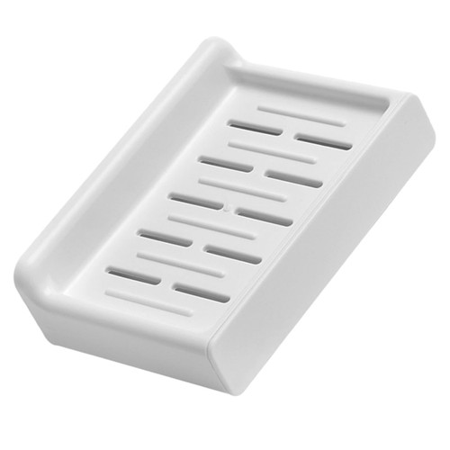 Ciieeo Wall Mounted Soap Dish Soap Dishes for Bar Soap Wall Soap Dish Scrubber Tray Wall Mounted Soap Holder Bar Soap Case Bathroom Soap Dish Travel Abs Take a Bath White Dish Rack