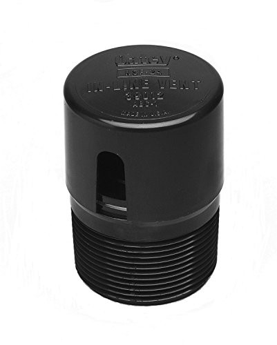 Oatey 39012 ABS In-Line Vent, Black - 6 Pack