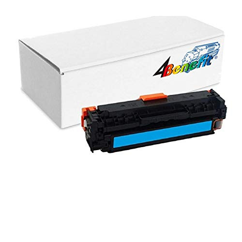 4Benefit Compatible Premium Cyan Toner Cartridge replacement for HP 202A (CF401A) Color LaserJet Pro M252dw M252n MFP M277dw M277nPrinter (Cyan)