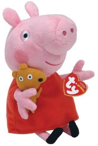 Stkertools(TM) Ty Beanie Babies Peppa Pig Regular Plush, New