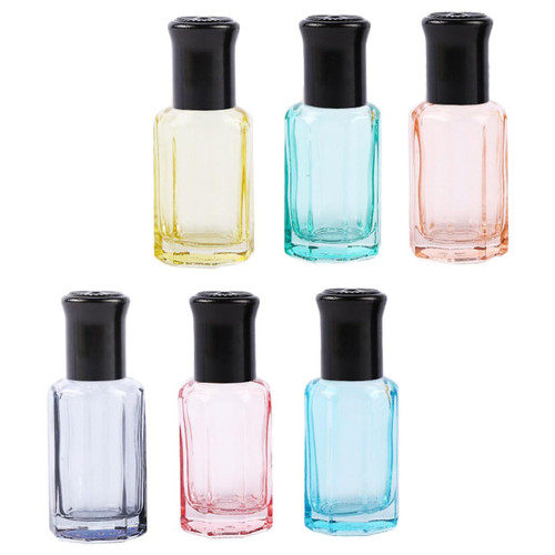 BESTOYARD 6pcs Perfume Bottle Essential Oil Roller Bottles Empty Essential Oil Bottle Roller Bottles for Perfume Reusable Roller Bottles Refillable Make up Cosmetic Travel Accessories Glass