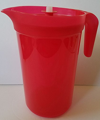 Tupperware Classic Sheer 1 Gallon Pitcher in Starlight Lipstick with Infuser Insert