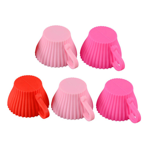 MARMERDO 5pcs cupcake pan Cake baking cup silicone cake molds Silicone Muffin molds cupcake and muffin pan Non-Stick Baking Liners cupcake wrappers cake decorating Birthday Cake non stick