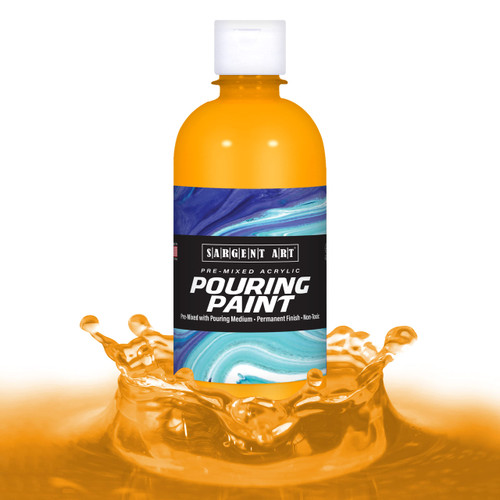 Sargent Art 26-7514 16oz Acrylic Pouring Neon Orange Paint