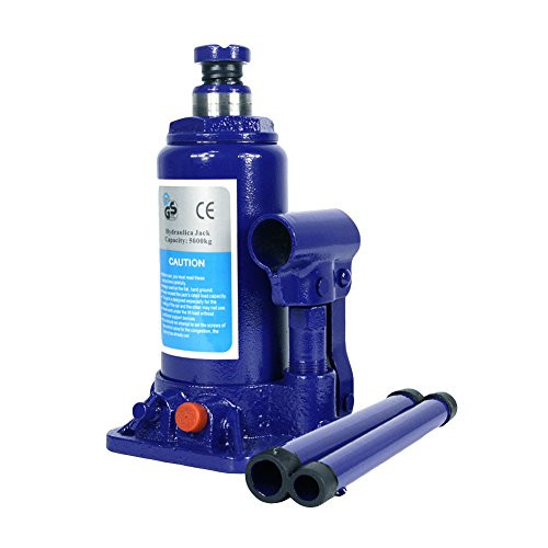 5 Ton Hydraulic Bottle Jack With Safety Valve Blue Car Jack - 5 Ton Capacity/ZBN