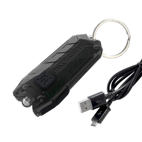 Nitecore Tube V2.0 55 Lumen USB Rechargeable Ultralight Keychain Flashlight with LumenTac Micro USB Charging Cable