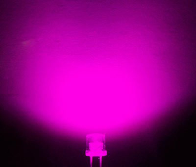 100pcs X Super Bright 5mm Flat top led Light lamp Pink wide (120-140)