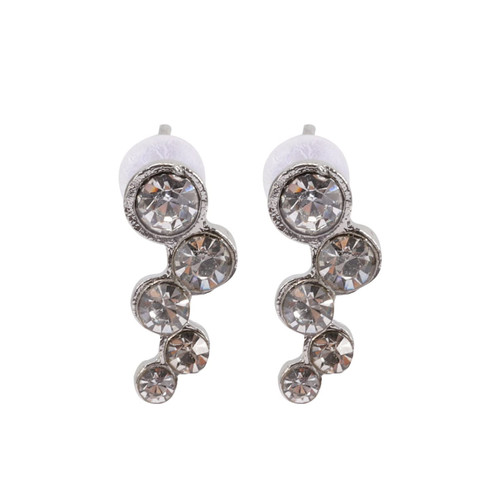 LIFKOME 5 Pairs Circle Circle Women Earrings Round Cubic Zirconia Cz Stud Earings Drop Earrings for Women Crystal Stud Earrings for Women Studs Earrings Rhinestones Crystal Ball Alloy Miss