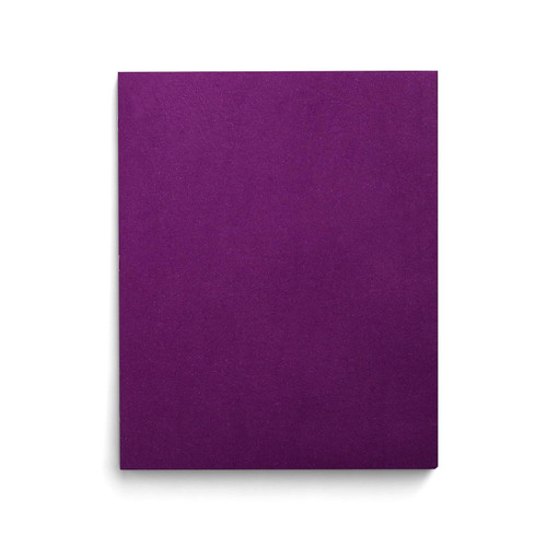 Staples 578541 School Grade 2 Pocket Folder Purple 25/Box