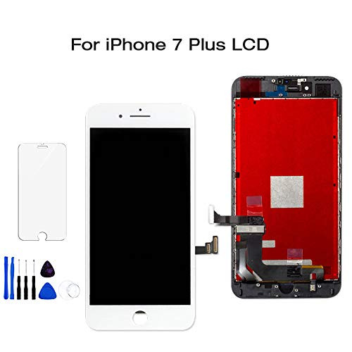 for iPhone 7 Plus LCD Screen Replacement-5.5 inch LCD Touch Screen Digitizer Frame Full Assembly Replacement for iPhone 7 Plus White