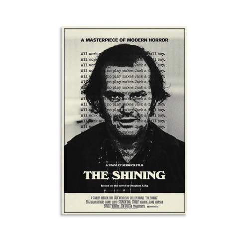 The Shining Horror Movie Poster Canvas Wall Art Living Room Posters 08x12inch(20x30cm)
