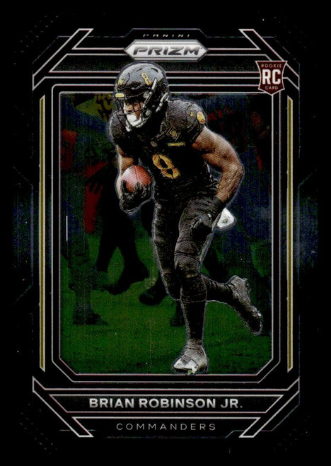 2022 Panini Chronicles Prizm Black #23 Brian Robinson Jr. Washington Commanders RC Rookie Football Trading Card
