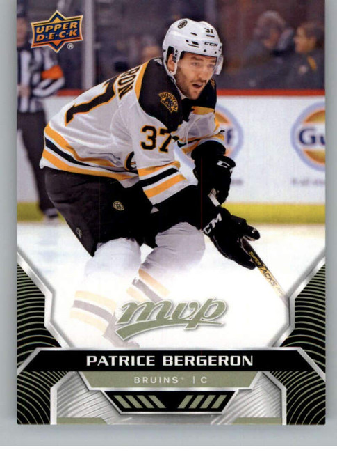 2020-21 Upper Deck MVP #145 Patrice Bergeron Boston Bruins NHL Hockey Trading Card