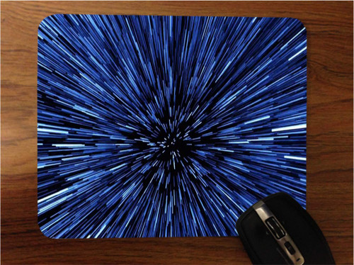 Moonlight4225 Hyperspace Light Speed Space Desktop Office Silicone Mouse Pad