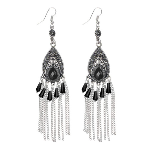 Holibanna 1 Pair vintage rhinestone earrings women Hanging hoop earrings drop Earrings teardrop vintage ear drops Beaded earring alloy earrings Retro eardrops Miss accessories water drop Holibanna 1 Pair vintage rhinestone earrings women Hanging hoop earrings drop Earrings teardrop vintage ear drops Beaded earring alloy earrings Retro eardrops Miss accessories water drop