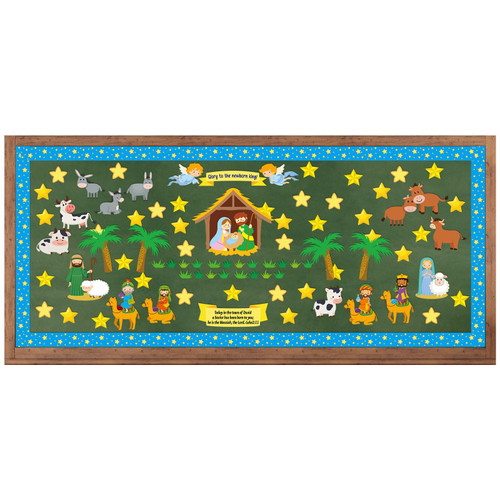 ReliThick 164 Pcs Christian Nativity Classroom Bulletin Board Decoration Set Birth of Jesus Bulletin Board Decor Religious Nativity Scene Cutout for Classroom Sunday School Chalkboard Wall Decor ReliThick 164 Pcs Christian Nativity Classroom Bulletin Board Decoration Set Birth of Jesus Bulletin Board Decor Religious Nativity Scene Cutout for Classroom Sunday School Chalkboard Wall Decor