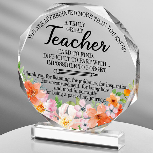 Perthlin Teacher Gifts for Women Teacher Thank You Gifts Teacher Appreciation Gift Best Teacher Gift from Student Teacher Retirement Gifts Teacher Office Desk Decor Paperweight Keepsake (Nonagon) Perthlin Teacher Gifts for Women Teacher Thank You Gifts Teacher Appreciation Gift Best Teacher Gift from Student Teacher Retirement Gifts Teacher Office Desk Decor Paperweight Keepsake (Nonagon)