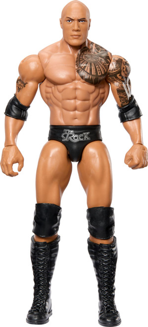 Mattel WWE Basic Action Figure, 6-inch Collectible The Rock with 10 Articulation Points & Life-Like Look Mattel WWE Basic Action Figure, 6-inch Collectible The Rock with 10 Articulation Points & Life-Like Look