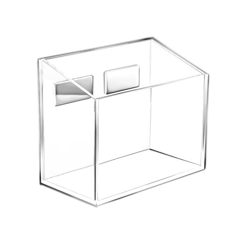 Magnetic Pen Holder, Clear Acrylic Magnetic Pen Holder for Locker Magnetic Dry Erase Marker Holder for Whiteboard Fridge Family School Office Refrigerator Supplies (Transparent)