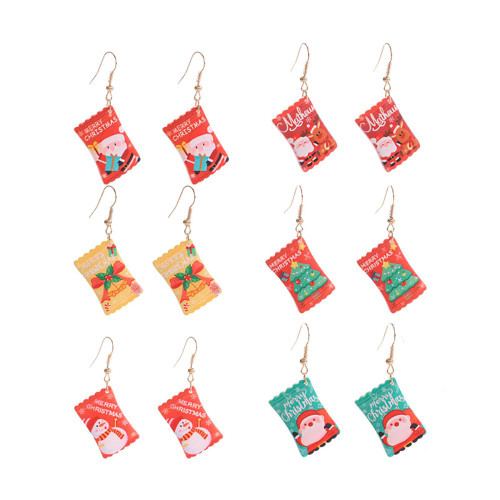 Christmas Candy Earrings for Girls Women 6 Pairs Christmas Earrings Santa Claus Dangle Drop Earrings Hooks Holiday Earrings Hoops Xmas Party Jewelry Gifts Christmas Candy Earrings for Girls Women 6 Pairs Christmas Earrings Santa Claus Dangle Drop Earrings Hooks Holiday Earrings Hoops Xmas Party Jewelry Gifts