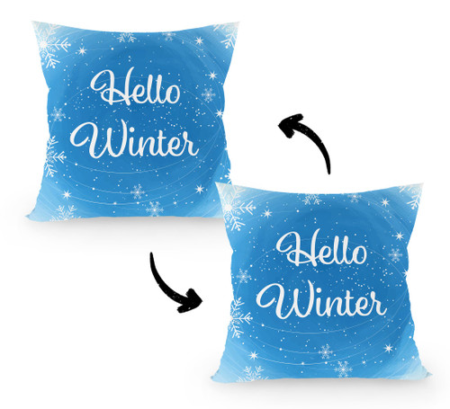FLDAS Blue Winter Pillow Covers 18x18, Christmas Pillow Cases, Blue Christmas Winter Home Living Room Decor, Hello Winter Blue Snowflake Christmas Reversible Pillows Decorative Throw Pillows Cover FLDAS Blue Winter Pillow Covers 18x18, Christmas Pillow Cases, Blue Christmas Winter Home Living Room Decor, Hello Winter Blue Snowflake Christmas Reversible Pillows Decorative Throw Pillows Cover
