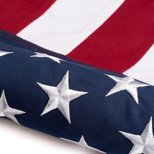 American Flag 3x5 ft for Outside, Heavy Duty Nylon Made in USA US Flags, Brass Grommets Sewn Stripes United States Flags 3 X 5 Feet American Flag 3x5 ft for Outside, Heavy Duty Nylon Made in USA US Flags, Brass Grommets Sewn Stripes United States Flags 3 X 5 Feet