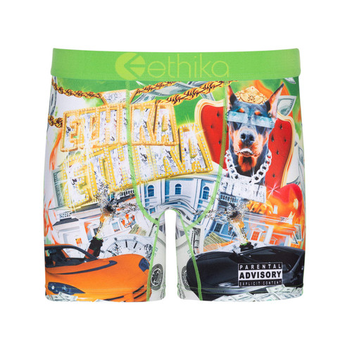 Ethika Mens Mid Boxer Briefs | Hot Boyz (Assorted, XXX-Large)