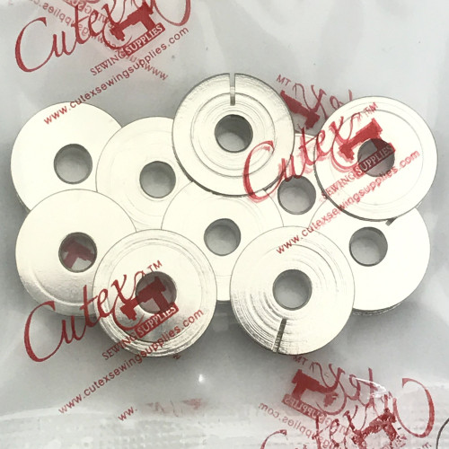 Cutex 10 Small Bobbins for Singer 29-1, 29-4, 29k Class Sewing Machines #8604