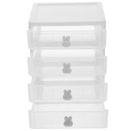 MAGICLULU Desktop Drawer Unit 4-Drawer Desktop Organizer for Office Stationary Makeup Organizer Bathroom Utility Supplies Desk Organizer Versatile Storage Desktop Storage Drawers