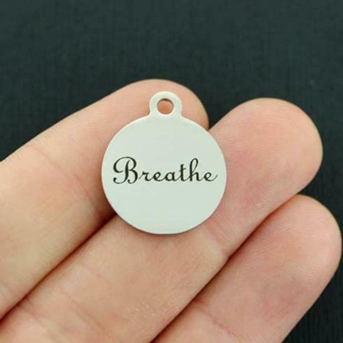 2 Charms Breathe Stainless Steel Charm - Exclusive Line