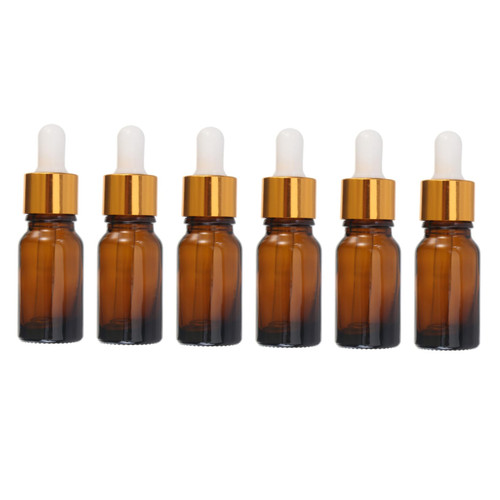 FOMIYES 6pcs cosmetic dropper bottle makeup eye dropper jar perfume sample dropper vials empty refillable vials essential oil sample bottles toiletry bottles Glass empty bottle