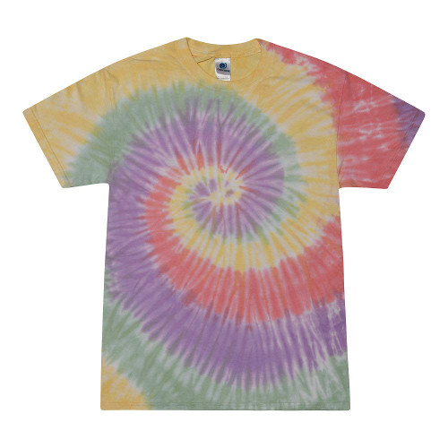 Colortone Tie Dye T-Shirts Kids 10-12 (MD) Zen Rainbow