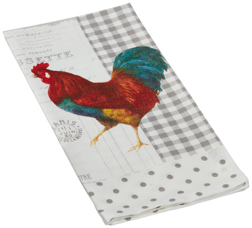Paperproducts Design French Rooster 100-Percent Cotton Kitchen/Bar Towel