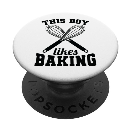 Little Baker Pastry Chef Baking Boys PopSockets Standard PopGrip