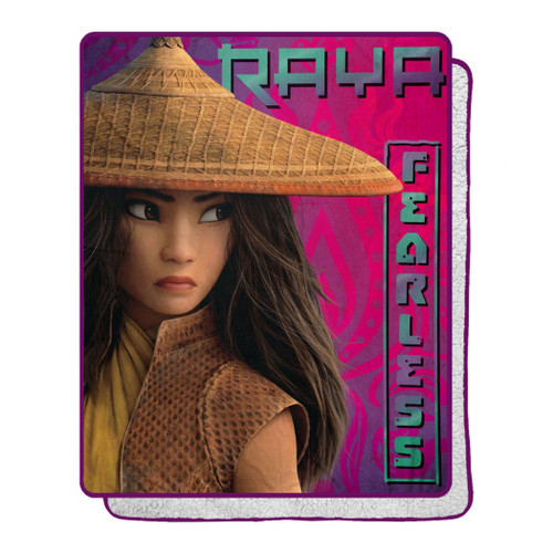 Northwest Raya and The Last Dragon Silk Touch Sherpa Throw Blanket, 40" x 50", Fierce and Brave