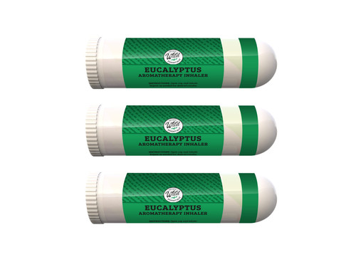 Wild Essentials 3 Pack of Eucalyptus Aromatherapy Nasal Inhalers Made with 100% Natural Essential Oils, Cough, Respiratory, Lung Relief, Olfactory