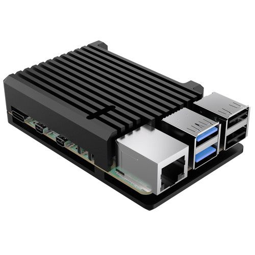 Case for Raspberry Pi 5, iUniker Aluminiun Pi Case Passive Pi 5 Case Heatsink Cooler with Thermal Tapes for Raspberry Pi 5
