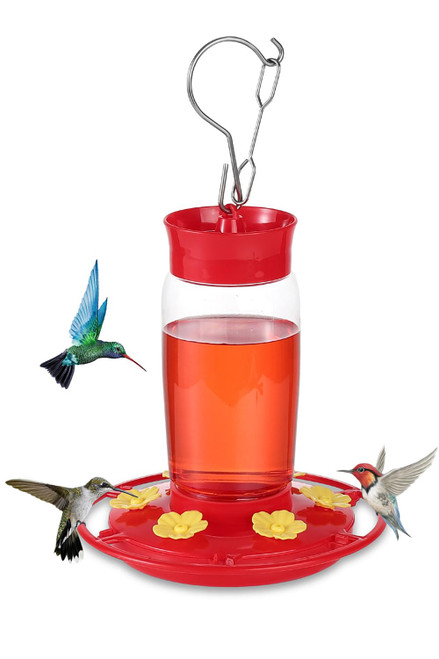 Hummingbird Feeder, Hummingbird Feeder with Ant Moat and Bee Proof, 6 Feeding Ports Easy to Fill and Clean, 22 oz Leak Proof Humming Bird Feeders for Outdoors Hanging, Garden, Deck, Patio Hummingbird Feeder, Hummingbird Feeder with Ant Moat and Bee Proof, 6 Feeding Ports Easy to Fill and Clean, 22 oz Leak Proof Humming Bird Feeders for Outdoors Hanging, Garden, Deck, Patio