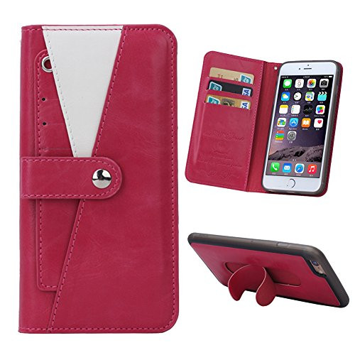 iPhone 6 Plus case, iPhone 6s Plus wallet case, iLapland PU Leather Folio Flip Credit Card Slots Cash Holder Case with Stand Feature for Apple iPhone 6/6s Plus (Rose red (iPhone 6/6s Plus)) iPhone 6 Plus case, iPhone 6s Plus wallet case, iLapland PU Leather Folio Flip Credit Card Slots Cash Holder Case with Stand Feature for Apple iPhone 6/6s Plus (Rose red (iPhone 6/6s Plus))