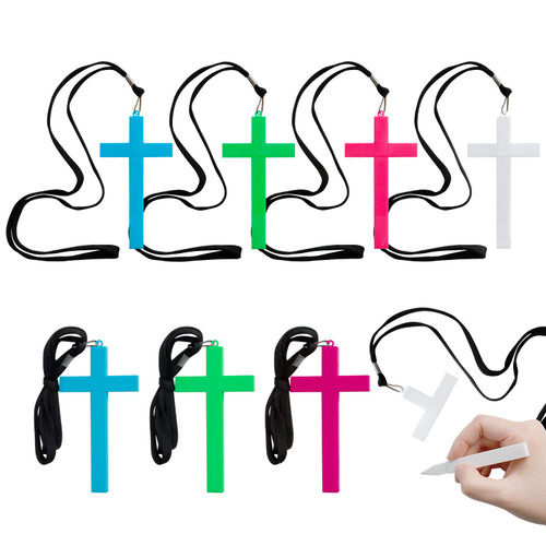 8 Pcs Creative Hanging Cross Ballpoint Pen Novelty Pens for Student and School Supplies