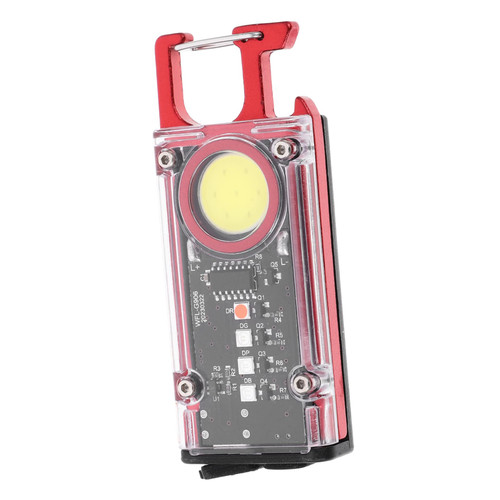 Angoily 1 Set Rechargeable Flashlights Key Holder Keychain Multipurpose Light Mini Flashlight Camping Flashlight Clip on Flashlight Multipurpose Flashlight Metal Travel Key Chain Car