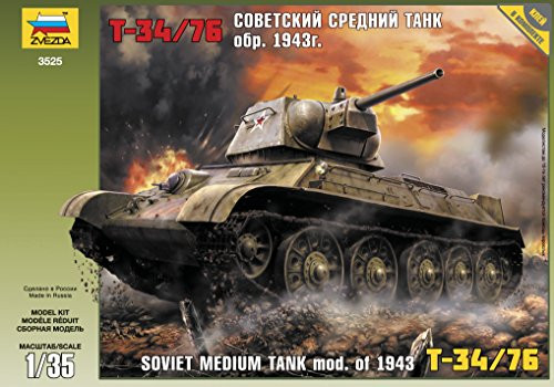 1/35 T-34/76 Soviet Tank Model '43 ZVE3525