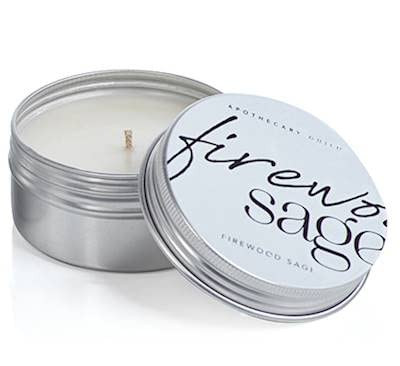 Firewood Sage Zodax Apothecary Guild Scented Tin Candle