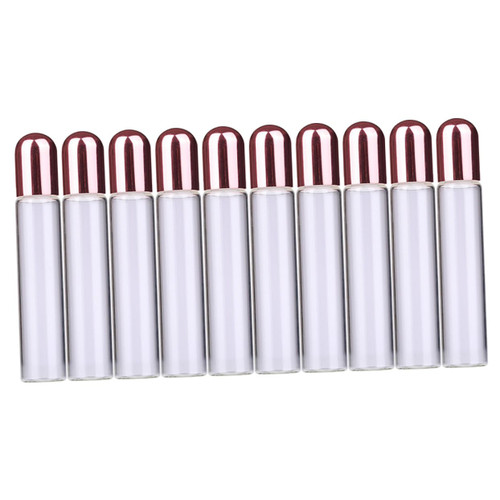 Beavorty 10pcs Perfume Roller Bottle glass roller bottle refillable bottle perfume spray bottle aromatherapy roller bottles roller bottles for oils essential oil scroll wheel travel