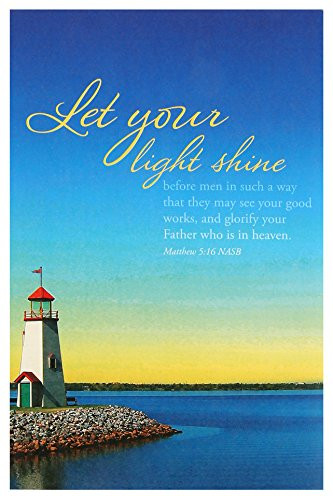 Salt & Light Let Your Light Shine Church Bulletins, 8 1/2 x 11 inches, 100 Count
