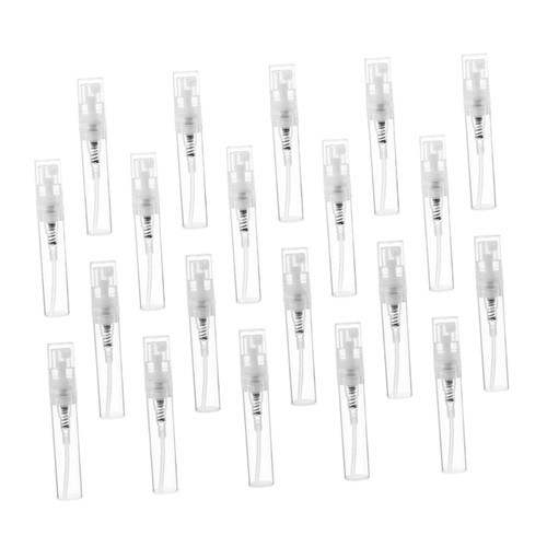 FOMIYES 20pcs Perfume Bottle Small Perfume Spray Vial Perfume Vial Perfume Empty Sample Bottle Perfume Spray Empty Vial Perfume Spray Refillable Vial Glass Portable Travel Trial Pack
