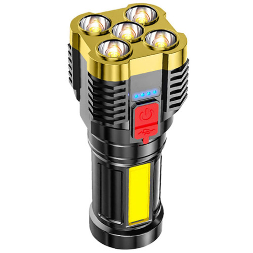 Hemobllo Flashlight Portable Outdoor Rechargeable Flash Light Flash Light Rechargable Out Side Lights for Home Camping Supply Handheld Torchlight Camping Supplies Electronic LED