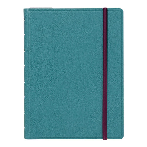Filofax Contemporary Collection, Refillable Notebook, A5 Size, 112 Ruled, Repositionable Pages, 56 Sheets, Teal (B179522U)