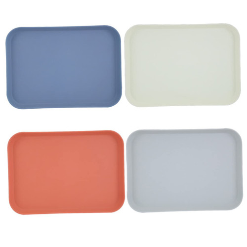 Housoutil Dessert Small Plate Dishes Tray Bread Tray Snack Plate Serving Plate Fruit Plate Fiber Tray Chinese Style Bamboo Dessert Decorative Tray