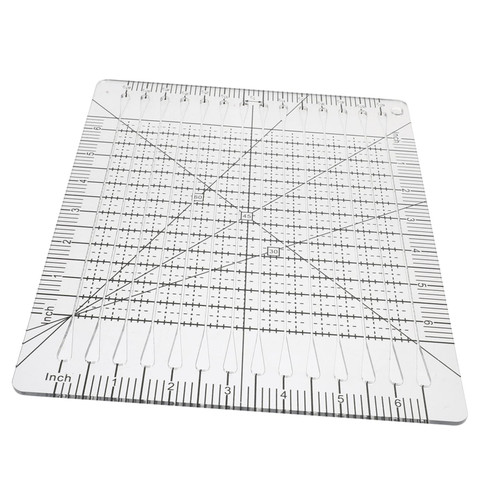 EXCEART Patchwork Cutting Ruler Tailor Template Painting Template Stitching Ruler Knitting Gauge Ruler Quilt Fabric Stitching Template Fabric Cutting Ruler Precision Plastic Acrylic